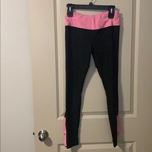black and pink leggings